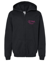 Load image into Gallery viewer, NEW Custom Pink OCPAA Zip Up Hoodie