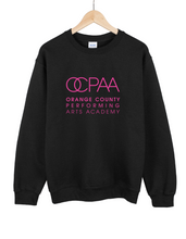 Load image into Gallery viewer, New Adult OCPAA logo Black Crewneck