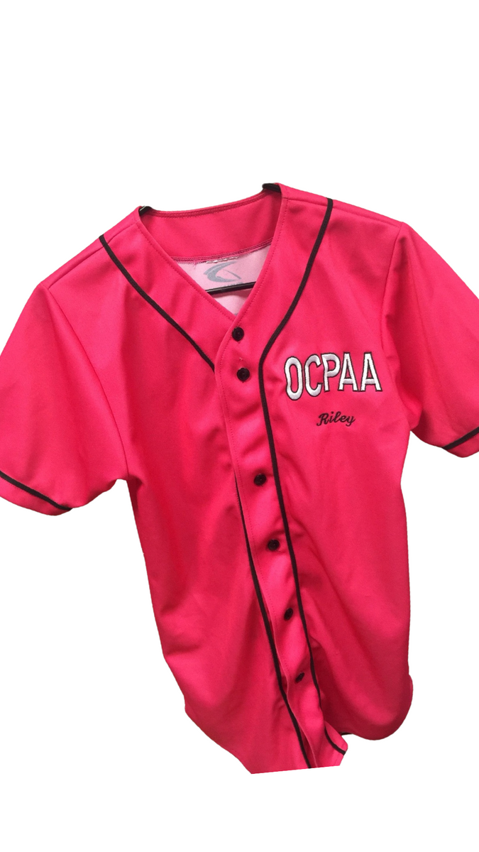 Custom Team Raglan Sleeve Button-Down Softball Jerseys