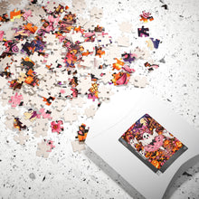 Load image into Gallery viewer, Cute Pink Ghosts &amp; Pumpkin Puzzle