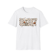 Load image into Gallery viewer, Spooky Skeleton Halloween Full Length T-Shirt