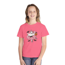 Load image into Gallery viewer, Kids Halloween Ghost Ballerina T‑Shirt — Cute Pumpkin &amp; Bat Costume Tee