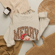 Load image into Gallery viewer, Merry Leopard Santa Crewneck Sweatshirt