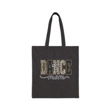 Load image into Gallery viewer, Dance Mom Canvas Tote Bag — Leopard Print "DANCE Mom" Design