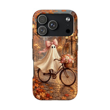 Load image into Gallery viewer, Autumn Ghost Bicycle Phone Case — Fall iPhone Case with Ghost &amp; Flowers iPhone 18 Pro