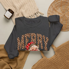 Load image into Gallery viewer, Merry Leopard Santa Crewneck Sweatshirt