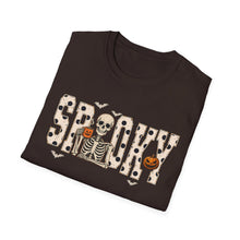 Load image into Gallery viewer, Spooky Skeleton Halloween Full Length T-Shirt