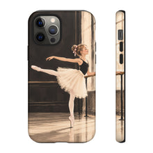 Load image into Gallery viewer, Ballet Dancer Phone Case — Vintage Ballet Pointe Art Protective Phone Cover