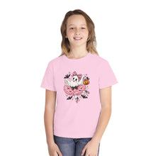 Load image into Gallery viewer, Kids Halloween Ghost Ballerina T‑Shirt — Cute Pumpkin &amp; Bat Costume Tee