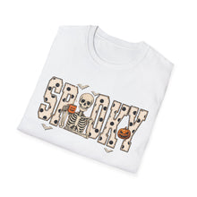 Load image into Gallery viewer, Spooky Skeleton Halloween Full Length T-Shirt