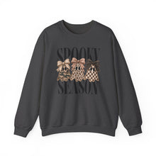 Load image into Gallery viewer, Spooky Season ghosts graphic Sweatshirt | Halloween pumpkin bow design