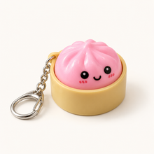 Load image into Gallery viewer, Cute Kawaii Dumpling Fidget Toys Mechanical Switch Clicker Light Up Dim Sum Bao Bun Keychain Stress Relief For Backpack Adults