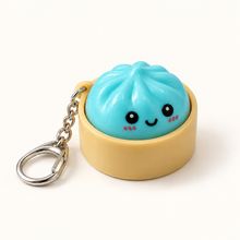 Load image into Gallery viewer, Cute Kawaii Dumpling Fidget Toys Mechanical Switch Clicker Light Up Dim Sum Bao Bun Keychain Stress Relief For Backpack Adults