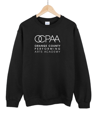 New Adult OCPAA logo Black Crewneck