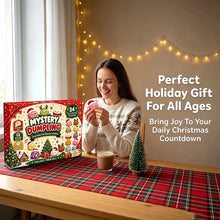 Load image into Gallery viewer, Christmas Dumpling Squishy Advent Calendar 24 Days Countdown Mystery Surprise Dumpling Anxiety Relief Slow Rising Decompression