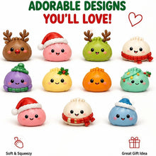 Load image into Gallery viewer, Christmas Dumpling Squishy Advent Calendar 24 Days Countdown Mystery Surprise Dumpling Anxiety Relief Slow Rising Decompression