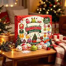 Load image into Gallery viewer, Christmas Dumpling Squishy Advent Calendar 24 Days Countdown Mystery Surprise Dumpling Anxiety Relief Slow Rising Decompression