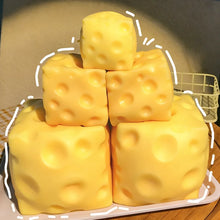 Load image into Gallery viewer, Squishy Square Cheese Squeeze Toys Slow Rebound Push Stress Relief Sensory Toy Soft Butter Cheese Fidget Toy Christmas Present