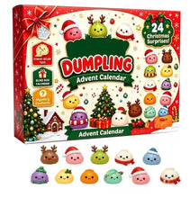 Load image into Gallery viewer, Christmas Dumpling Squishy Advent Calendar 24 Days Countdown Mystery Surprise Dumpling Anxiety Relief Slow Rising Decompression