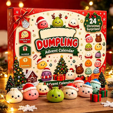 Load image into Gallery viewer, Christmas Dumpling Squishy Advent Calendar 24 Days Countdown Mystery Surprise Dumpling Anxiety Relief Slow Rising Decompression
