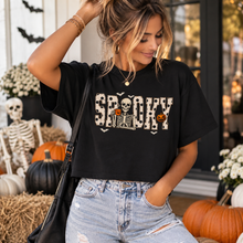 Load image into Gallery viewer, Spooky Skeleton Lettering Tee