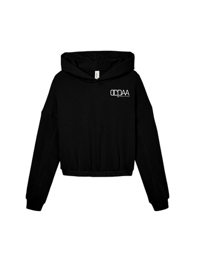 New crop cinched bottom hoodie