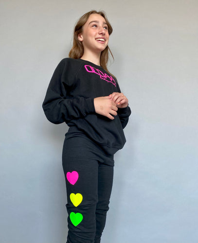 New Neon Hearts Sweatpants